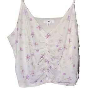 NWT BP Floral Ruched Crop‎ Cami Size 2X